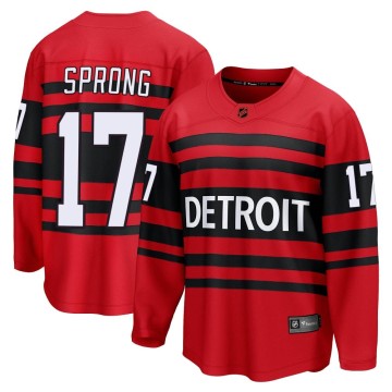 Breakaway Fanatics Branded Men's Daniel Sprong Detroit Red Wings Special Edition 2.0 Jersey - Red