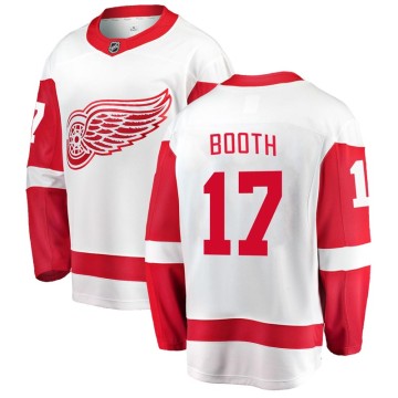 Breakaway Fanatics Branded Men's David Booth Detroit Red Wings Away Jersey - White