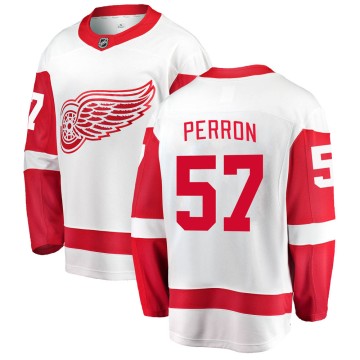 Breakaway Fanatics Branded Men's David Perron Detroit Red Wings Away Jersey - White