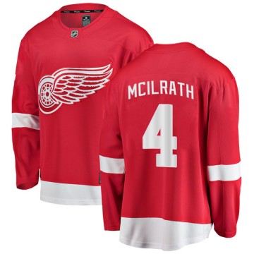 Breakaway Fanatics Branded Men's Dylan McIlrath Detroit Red Wings Home Jersey - Red