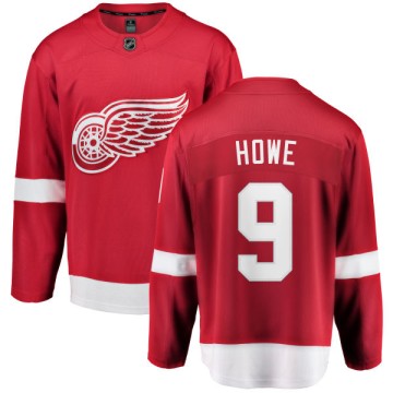 Breakaway Fanatics Branded Men's Gordie Howe Detroit Red Wings Home Jersey - Red