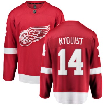 Breakaway Fanatics Branded Men's Gustav Nyquist Detroit Red Wings Home Jersey - Red