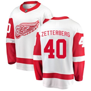 Breakaway Fanatics Branded Men's Henrik Zetterberg Detroit Red Wings Away Jersey - White
