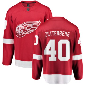Breakaway Fanatics Branded Men's Henrik Zetterberg Detroit Red Wings Home Jersey - Red