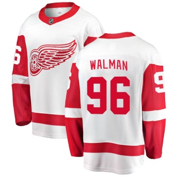 Breakaway Fanatics Branded Men's Jake Walman Detroit Red Wings Away Jersey - White