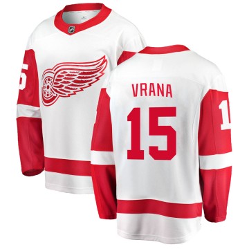 Breakaway Fanatics Branded Men's Jakub Vrana Detroit Red Wings Away Jersey - White