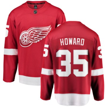 Breakaway Fanatics Branded Men's Jimmy Howard Detroit Red Wings Home Jersey - Red