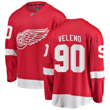 Breakaway Fanatics Branded Men's Joe Veleno Detroit Red Wings Home Jersey - Red