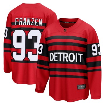 Breakaway Fanatics Branded Men's Johan Franzen Detroit Red Wings Special Edition 2.0 Jersey - Red