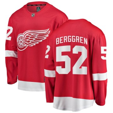 Breakaway Fanatics Branded Men's Jonatan Berggren Detroit Red Wings Home Jersey - Red