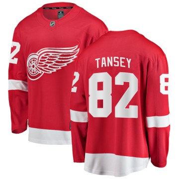 Breakaway Fanatics Branded Men's Kevin Tansey Detroit Red Wings Home Jersey - Red