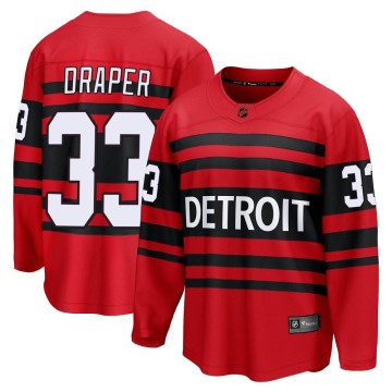 Breakaway Fanatics Branded Men's Kris Draper Detroit Red Wings Special Edition 2.0 Jersey - Red