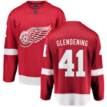 Breakaway Fanatics Branded Men's Luke Glendening Detroit Red Wings Home Jersey - Red
