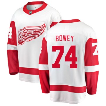 Breakaway Fanatics Branded Men's Madison Bowey Detroit Red Wings Away Jersey - White