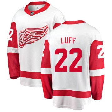 Breakaway Fanatics Branded Men's Matt Luff Detroit Red Wings Away Jersey - White