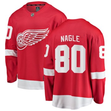Breakaway Fanatics Branded Men's Pat Nagle Detroit Red Wings Home Jersey - Red