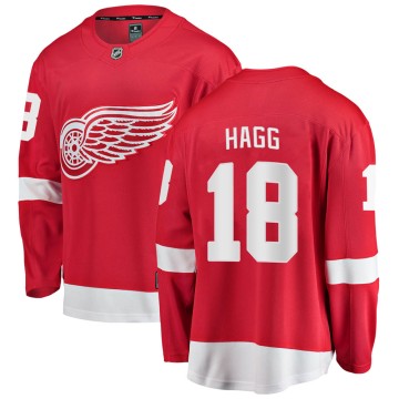 Breakaway Fanatics Branded Men's Robert Hagg Detroit Red Wings Home Jersey - Red
