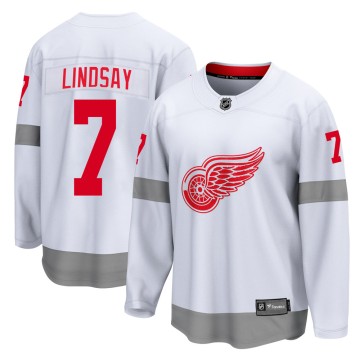 Breakaway Fanatics Branded Men's Ted Lindsay Detroit Red Wings 2020/21 Special Edition Jersey - White