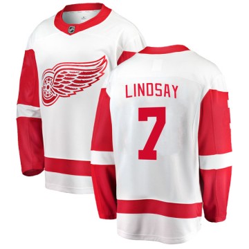 Breakaway Fanatics Branded Men's Ted Lindsay Detroit Red Wings Away Jersey - White