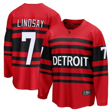 Breakaway Fanatics Branded Men's Ted Lindsay Detroit Red Wings Special Edition 2.0 Jersey - Red