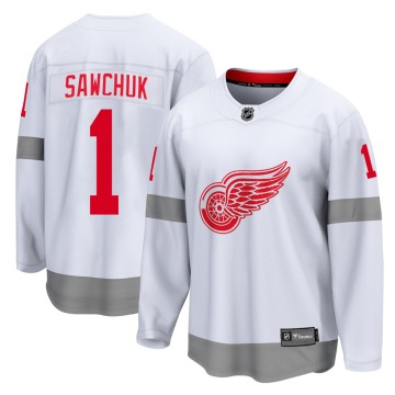 Breakaway Fanatics Branded Men's Terry Sawchuk Detroit Red Wings 2020/21 Special Edition Jersey - White