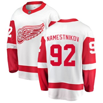 Breakaway Fanatics Branded Men's Vladislav Namestnikov Detroit Red Wings Away Jersey - White