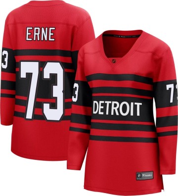 Breakaway Fanatics Branded Women's Adam Erne Detroit Red Wings Special Edition 2.0 Jersey - Red