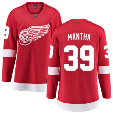 Breakaway Fanatics Branded Women's Anthony Mantha Detroit Red Wings Home Jersey - Red