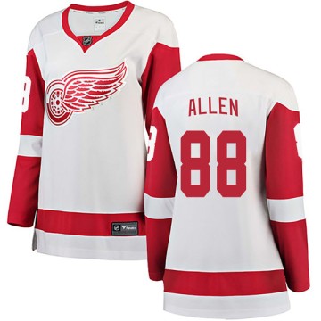 Breakaway Fanatics Branded Women's Conor Allen Detroit Red Wings Away Jersey - White