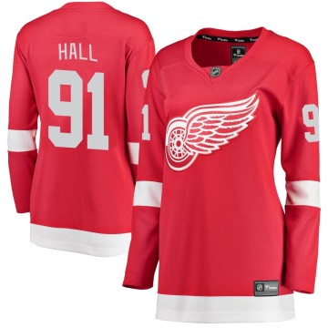 Breakaway Fanatics Branded Women's Curtis Hall Detroit Red Wings Home Jersey - Red