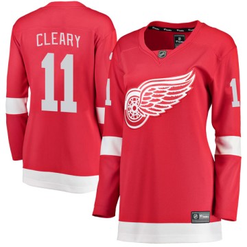 Breakaway Fanatics Branded Women's Daniel Cleary Detroit Red Wings Home Jersey - Red