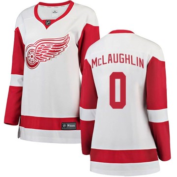 Breakaway Fanatics Branded Women's Dylan McLaughlin Detroit Red Wings Away Jersey - White