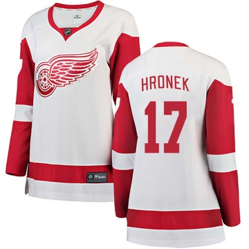 Breakaway Fanatics Branded Women's Filip Hronek Detroit Red Wings Away Jersey - White