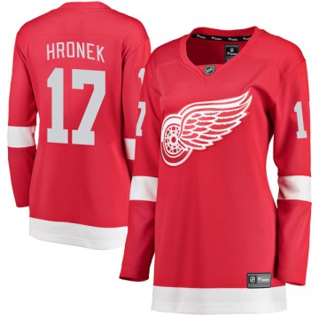 Breakaway Fanatics Branded Women's Filip Hronek Detroit Red Wings Home Jersey - Red