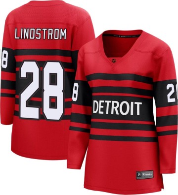 Breakaway Fanatics Branded Women's Gustav Lindstrom Detroit Red Wings Special Edition 2.0 Jersey - Red