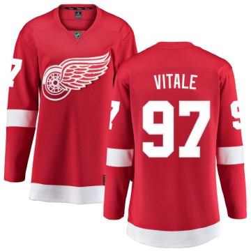 Breakaway Fanatics Branded Women's Joe Vitale Detroit Red Wings Home Jersey - Red
