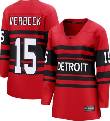 Breakaway Fanatics Branded Women's Pat Verbeek Detroit Red Wings Special Edition 2.0 Jersey - Red