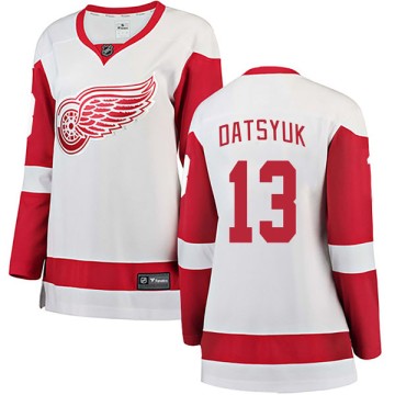 Breakaway Fanatics Branded Women's Pavel Datsyuk Detroit Red Wings Away Jersey - White