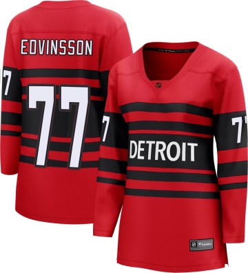Breakaway Fanatics Branded Women's Simon Edvinsson Detroit Red Wings Special Edition 2.0 Jersey - Red