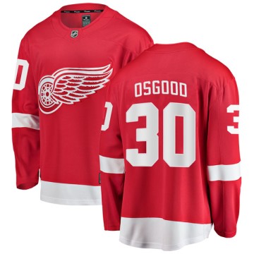 Breakaway Fanatics Branded Youth Chris Osgood Detroit Red Wings Home Jersey - Red