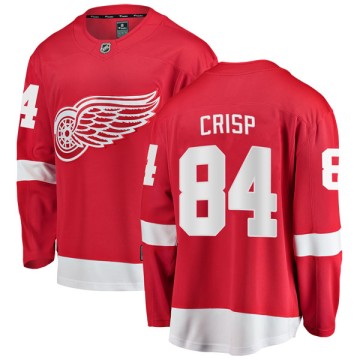 Breakaway Fanatics Branded Youth Connor Crisp Detroit Red Wings Home Jersey - Red