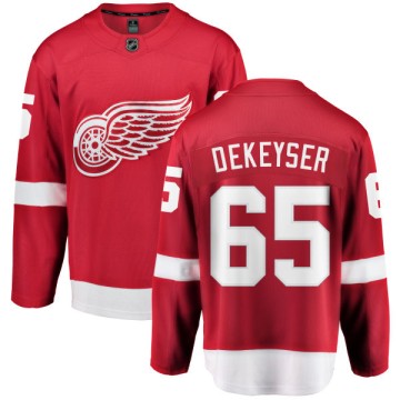 Breakaway Fanatics Branded Youth Danny DeKeyser Detroit Red Wings Home Jersey - Red