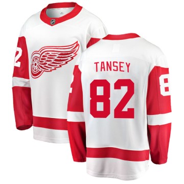 Breakaway Fanatics Branded Youth Kevin Tansey Detroit Red Wings Away Jersey - White