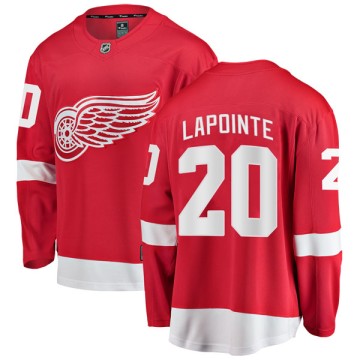 Breakaway Fanatics Branded Youth Martin Lapointe Detroit Red Wings Home Jersey - Red