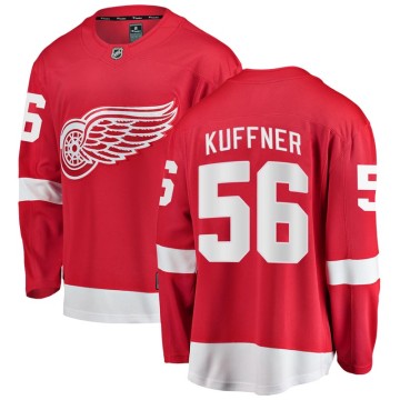 Breakaway Fanatics Branded Youth Ryan Kuffner Detroit Red Wings Home Jersey - Red