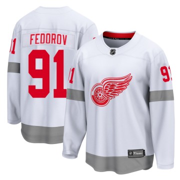 Breakaway Fanatics Branded Youth Sergei Fedorov Detroit Red Wings 2020/21 Special Edition Jersey - White