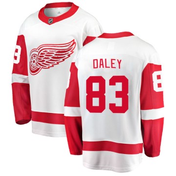 Breakaway Fanatics Branded Youth Trevor Daley Detroit Red Wings Away Jersey - White