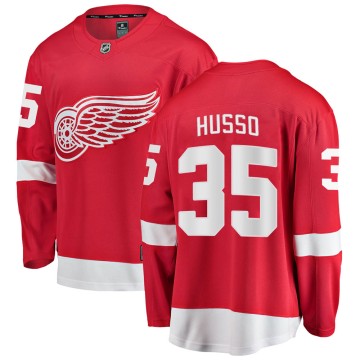 Breakaway Fanatics Branded Youth Ville Husso Detroit Red Wings Home Jersey - Red