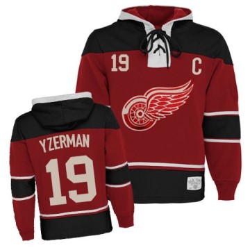 Premier Youth Steve Yzerman Detroit Red Wings Old Time Hockey Sawyer Hooded Sweatshirt - Red